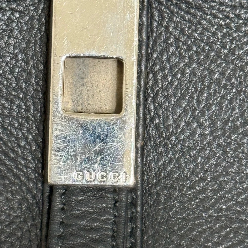 Gucci Black Leather Briefcase